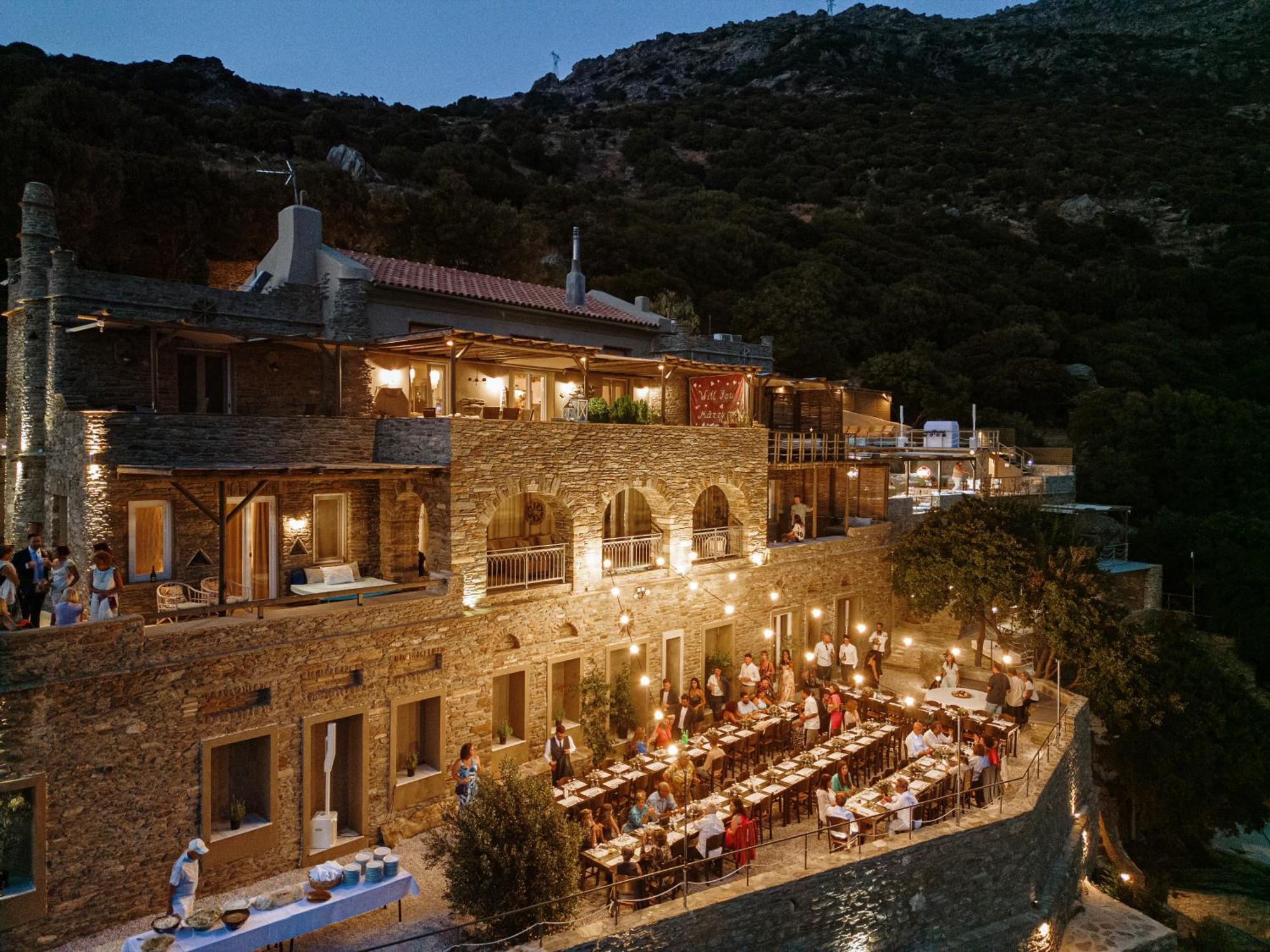 Aparthotel Aegean Castle Andros - Adults Only Agia Eleousa Exterior foto