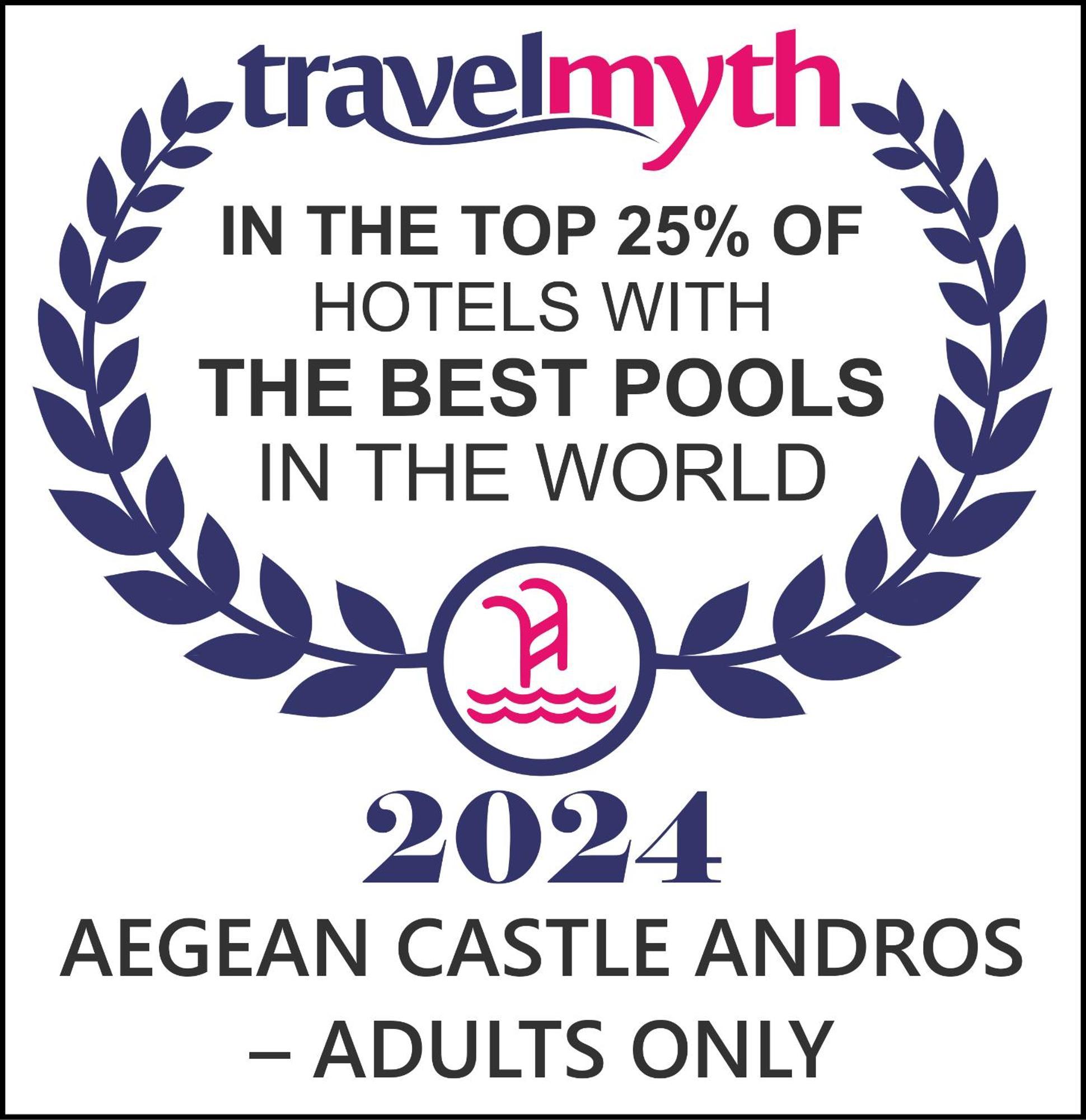 Aparthotel Aegean Castle Andros - Adults Only Agia Eleousa Exterior foto