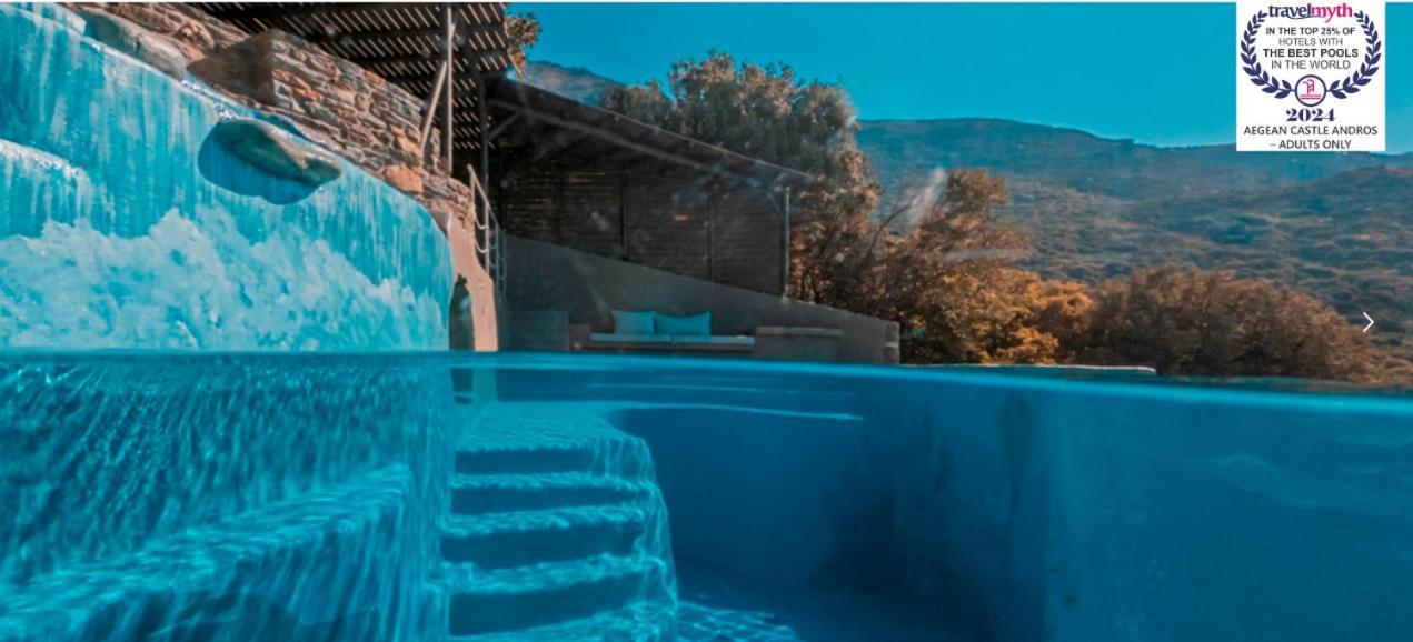 Aparthotel Aegean Castle Andros - Adults Only Agia Eleousa Exterior foto